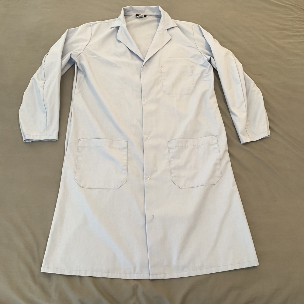 Red Kap Lab Coat Mens Medium‎ Workwear 5080LB3 Three Pocket Button Front